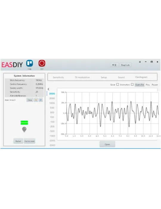 SAFIRE Antena antihurto EAS - Tecnología radiofrecuencia RF 8.2 MHz -