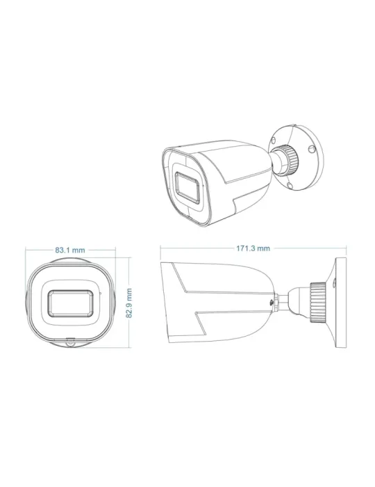 Safire Smart - Cámara Bullet IP gama I1 AI Avanzada - Resolución 6 Meg