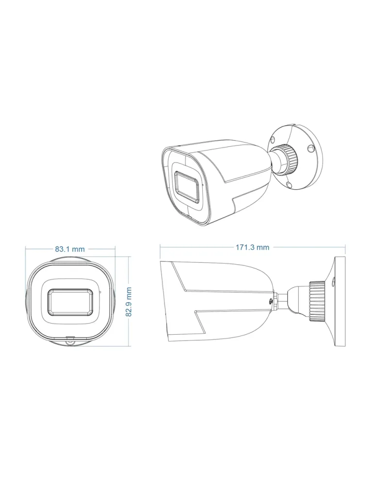 Safire Smart - Cámara Bullet IP gama I1 AI Avanzada - Resolución 6 Meg