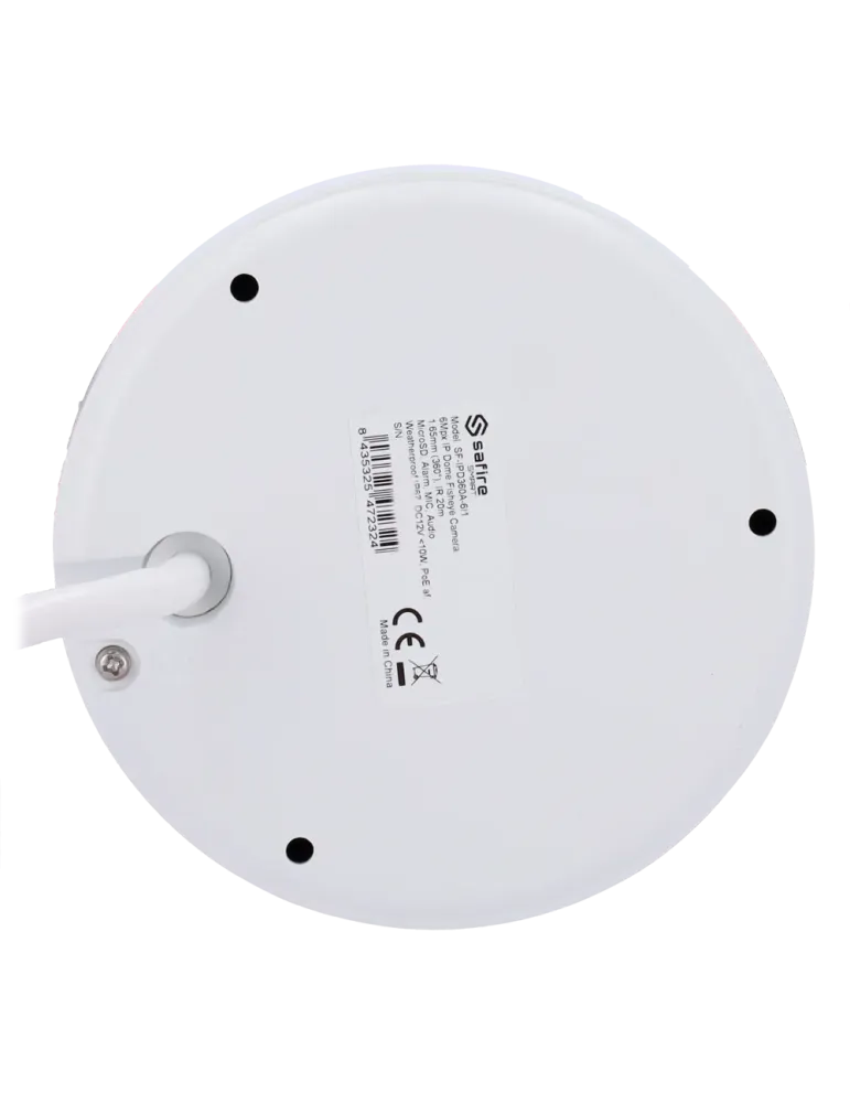 Safire Smart - Cámara Domo IP Fisheye gama I1 - Resolución 6 Megapíxel