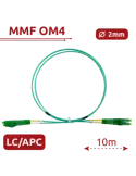 SAFIRE Cable de conexión de fibra óptica - Fibra multimodo OM4 - Conec