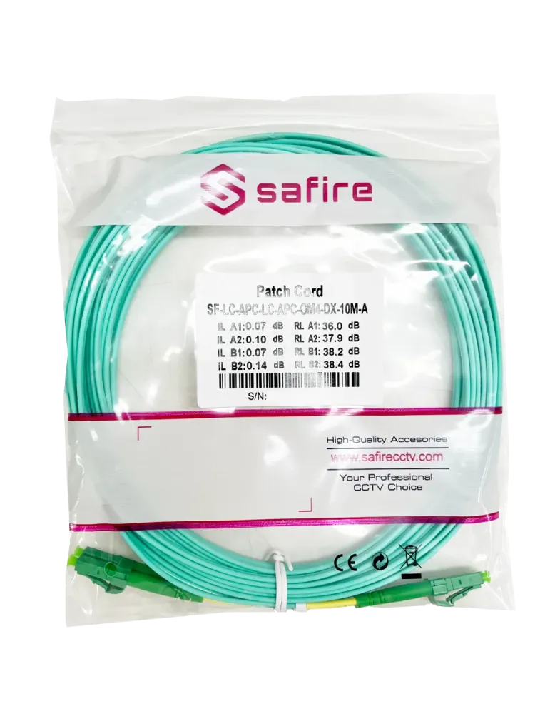 SAFIRE Cable de conexión de fibra óptica - Fibra multimodo OM4 - Conec
