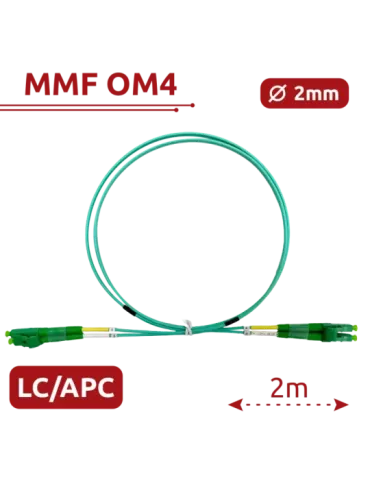 SAFIRE Cable de conexión de fibra óptica - Fibra multimodo OM4 - Conec