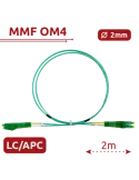 SAFIRE Cable de conexión de fibra óptica - Fibra multimodo OM4 - Conec