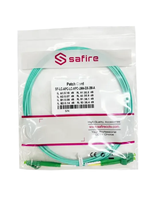 SAFIRE Cable de conexión de fibra óptica - Fibra multimodo OM4 - Conec