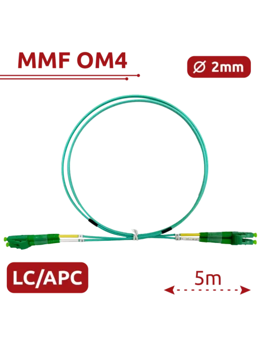 SAFIRE Cable de conexión de fibra óptica - Fibra multimodo OM4 - Conec