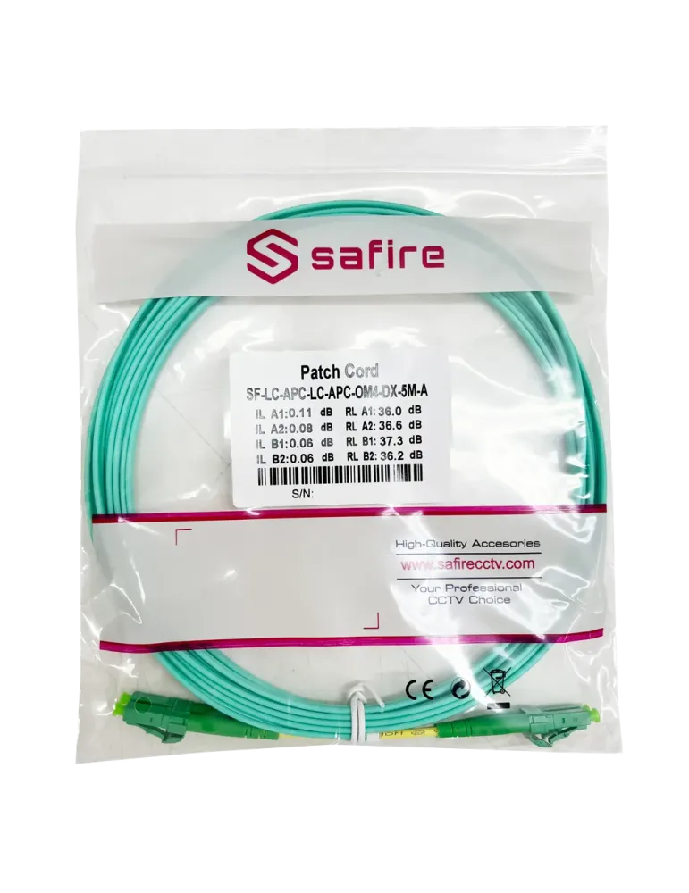 SAFIRE Cable de conexión de fibra óptica - Fibra multimodo OM4 - Conec