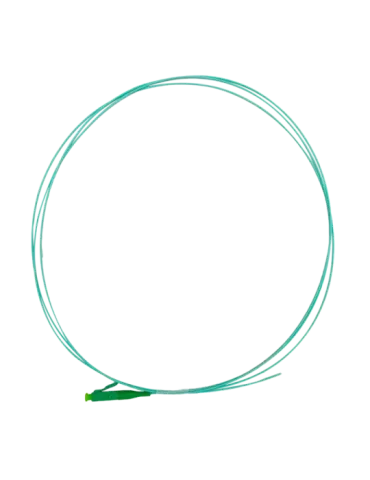 SAFIRE Pigtail de fibra óptica - Fibra multimodo OM4 - Conector LC APC