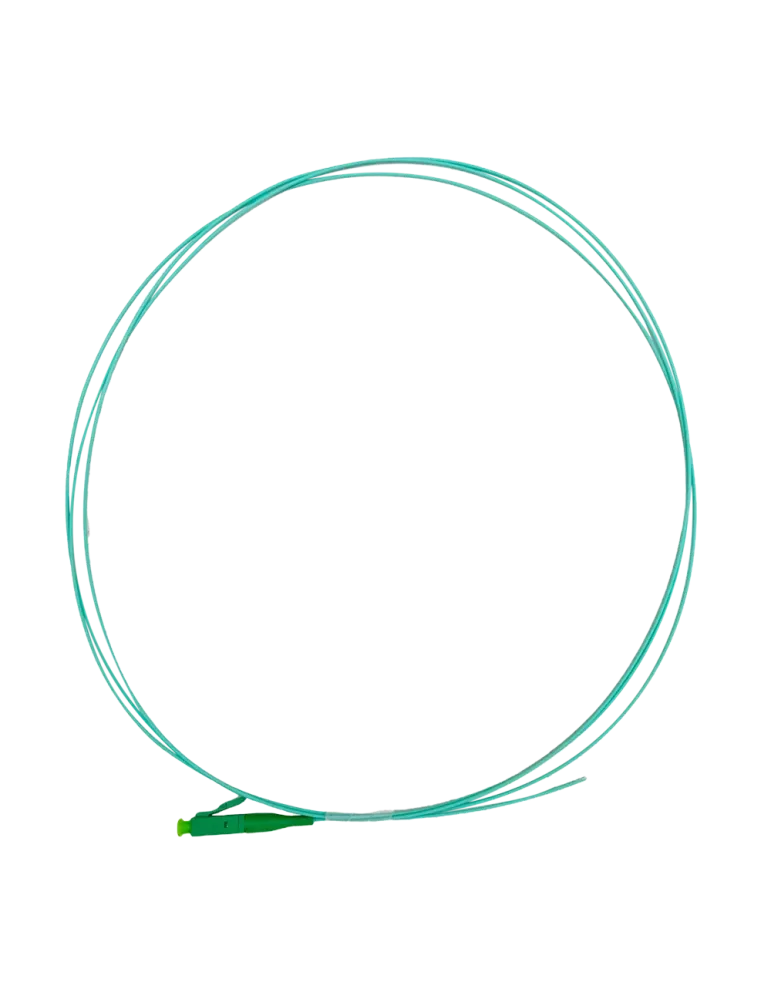 SAFIRE Pigtail de fibra óptica - Fibra multimodo OM4 - Conector LC APC
