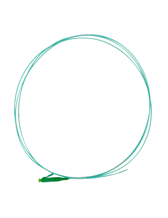 SAFIRE Pigtail de fibra óptica - Fibra multimodo OM4 - Conector LC APC