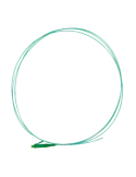 SAFIRE Pigtail de fibra óptica - Fibra multimodo OM4 - Conector LC APC