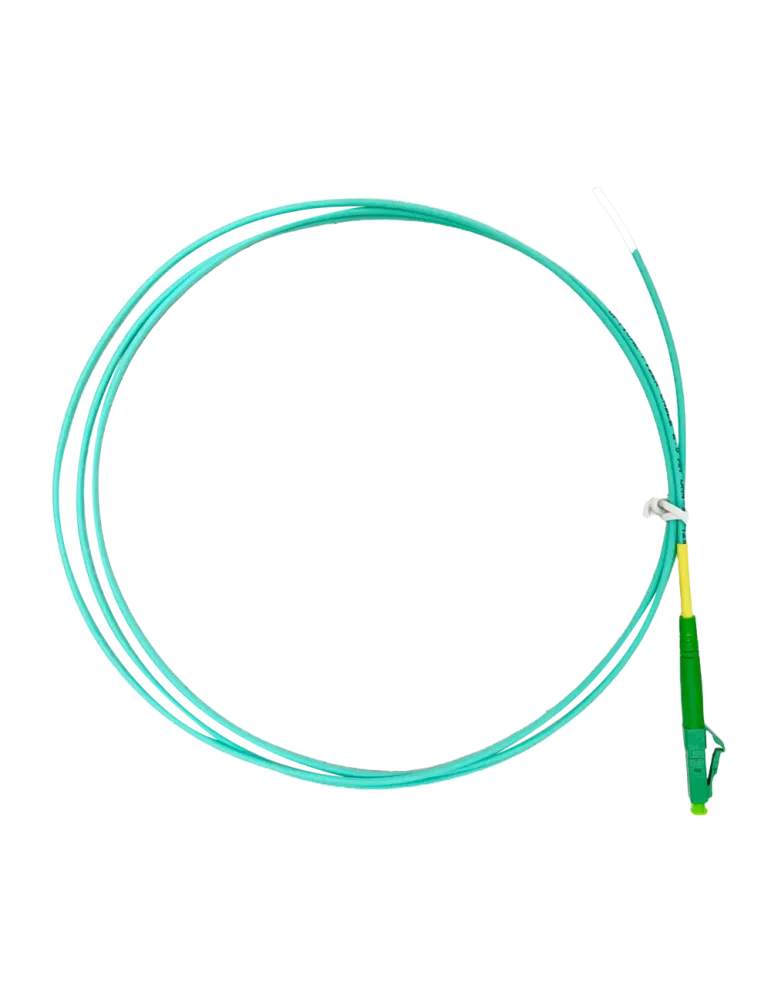 SAFIRE Pigtail de fibra óptica - Fibra multimodo OM4 - Conector LC APC