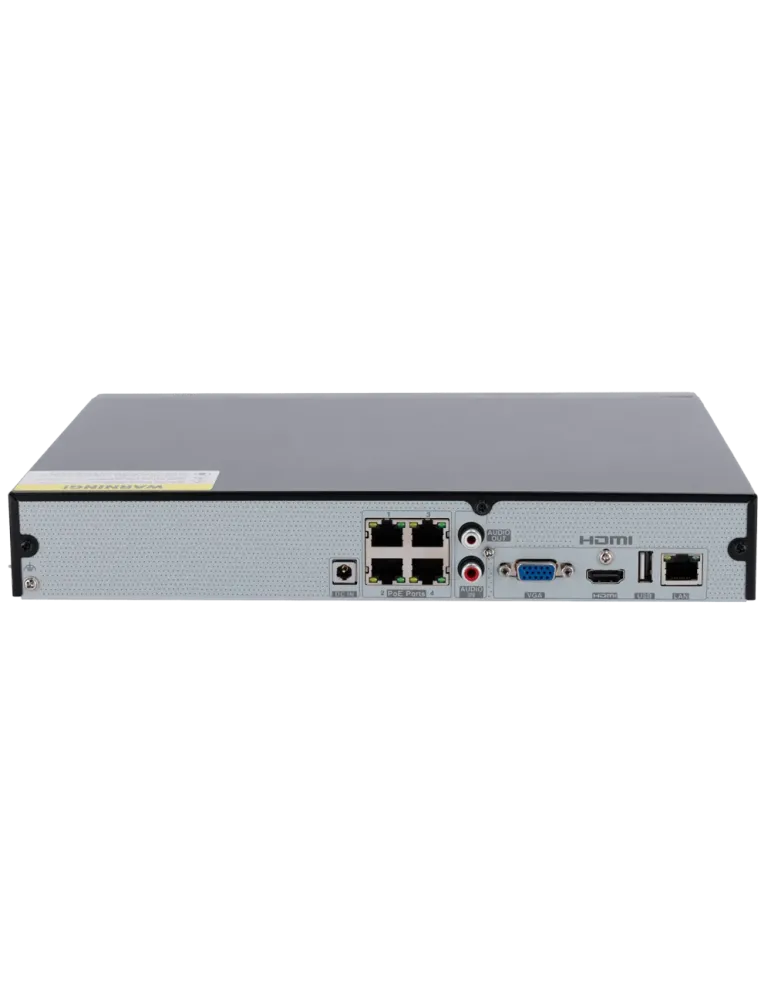 Safire Smart - Grabador NVR para cámaras IP gama B2 - 4CH vídeo / 4 Pu