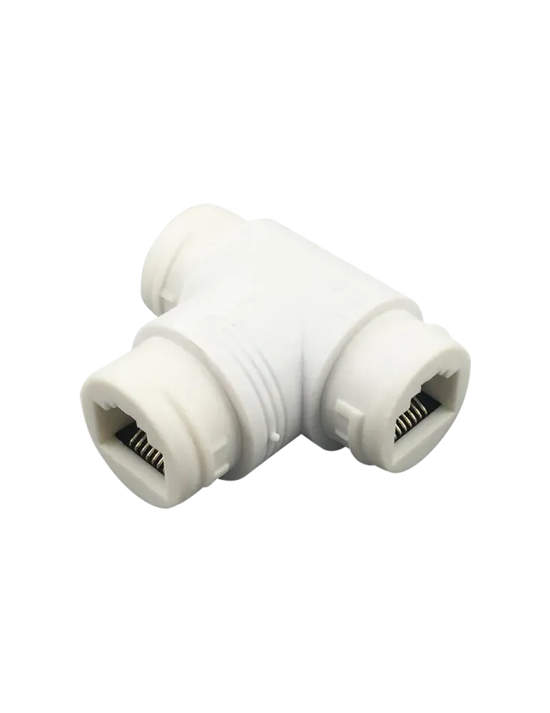 SAFIRE Combinador y separador PoE RJ45 - Para cámaras IP - Color blanc