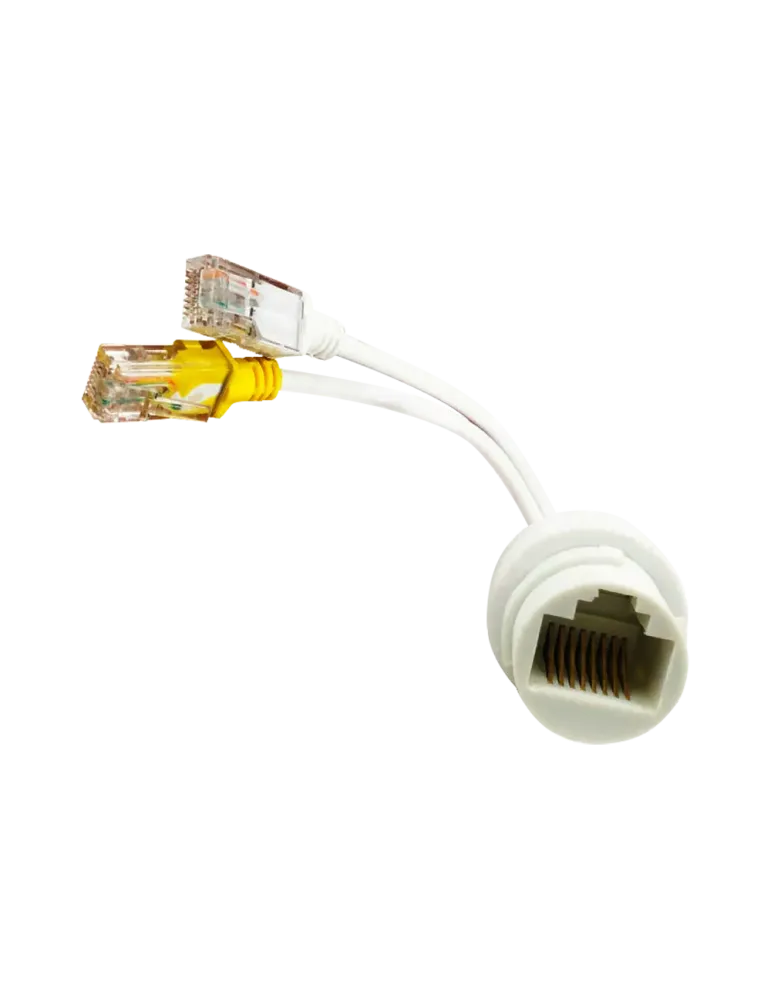 SAFIRE Combinador y separador PoE RJ45 - Para cámaras IP - Color blanc