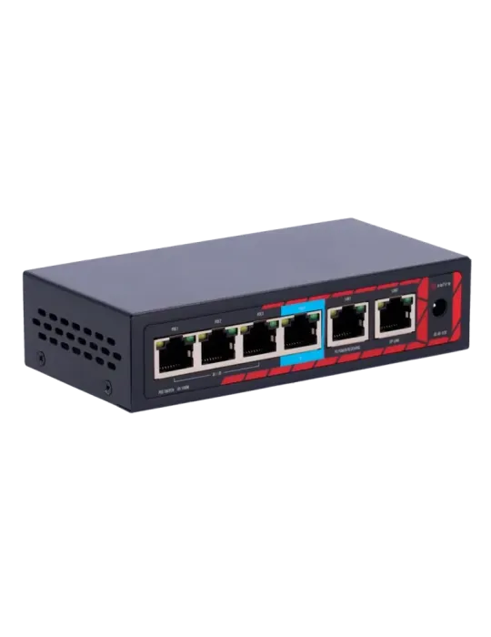 Safire Indoor Hi-PoE Extender Switch - Amplía alcance alimentación PoE