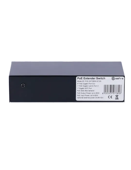 Safire Indoor POE extender Switch - Amplía alcance alimentación POE -