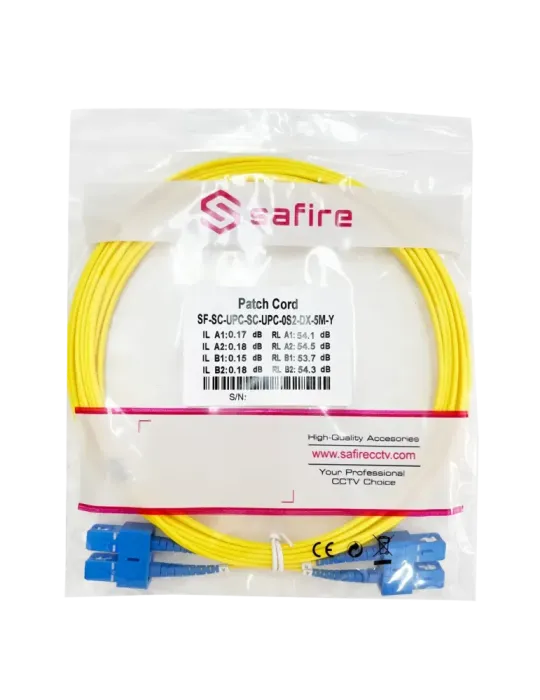 SAFIRE Cable de conexión de fibra óptica - Fibra monomodo OS2 - Conect