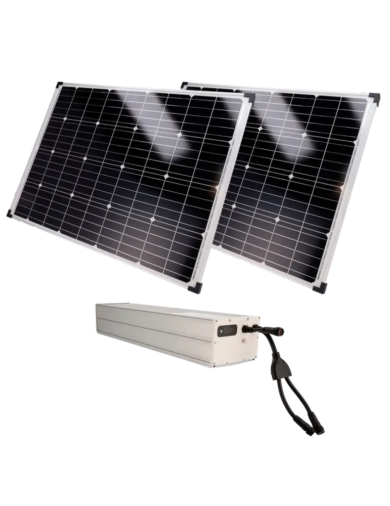 SAFIRE Sistema de alimentación autónoma para CCTV - 2x Panel solar de