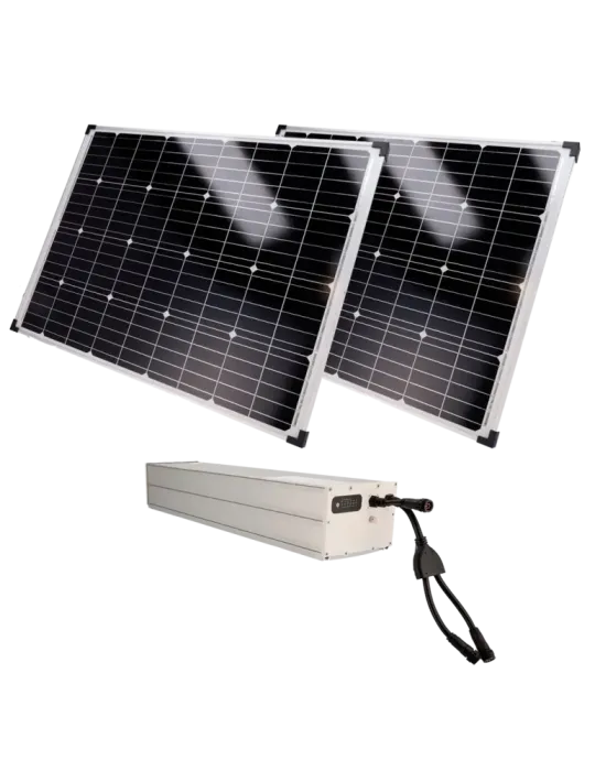 SAFIRE Sistema de alimentación autónoma para CCTV - 2x Panel solar de