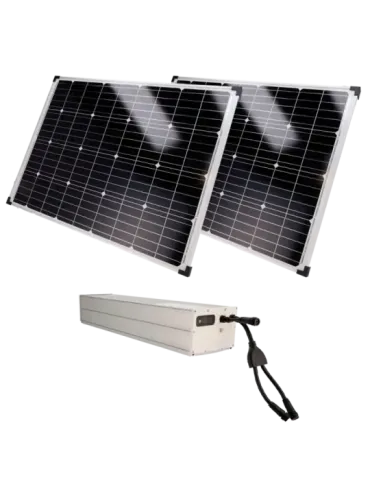 SAFIRE Sistema de alimentación autónoma para CCTV - 2x Panel solar de