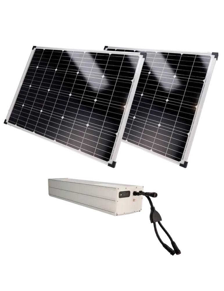 SAFIRE Sistema de alimentación autónoma para CCTV - 2x Panel solar de