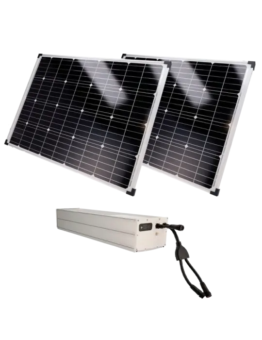 SAFIRE Sistema de alimentación autónoma para CCTV - 2x Panel solar de