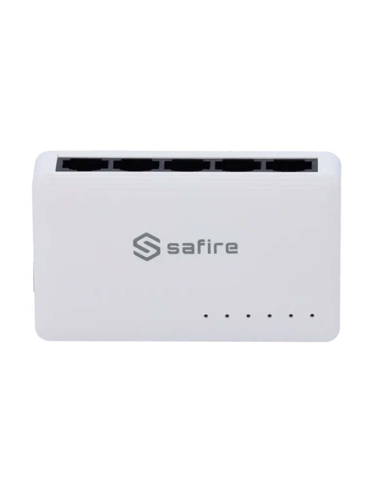 Safire - Switch de sobremesa - 5 puertos Gigabit - Velocidad 10/100/10