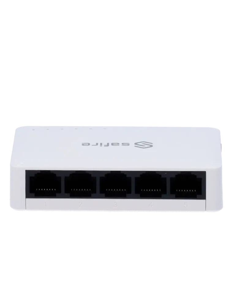 Safire - Switch de sobremesa - 5 puertos Gigabit - Velocidad 10/100/10