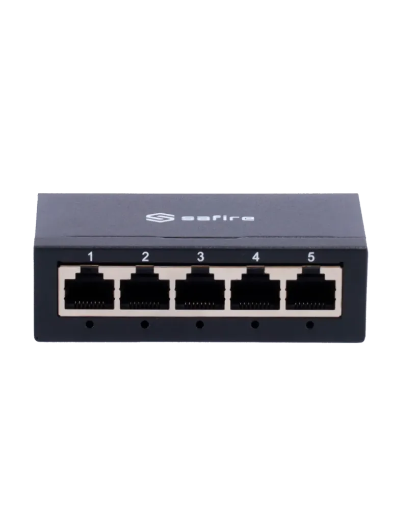 SAFIRE Switch de sobremesa - 5 puertos Gigabit - Velocidad 10/100/1000