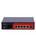 Safire Switch Hi-PoE - 4 puertos PoE + 1 Uplink RJ45 + 1 Uplink SFP -