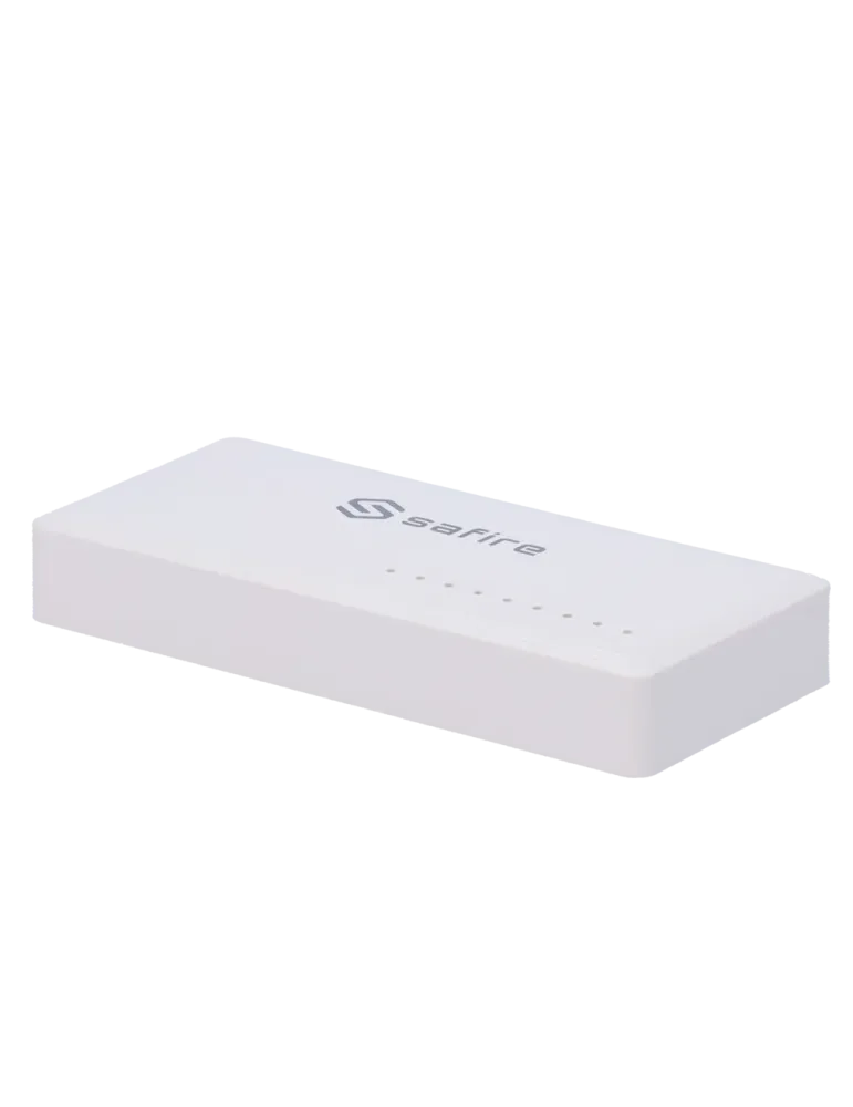 Safire - Switch de sobremesa - 8 puertos Gigabit - Velocidad 10/100/10