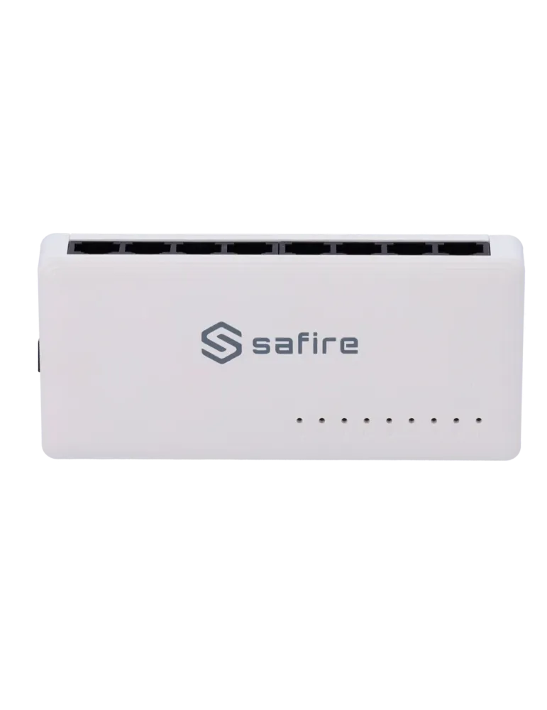 Safire - Switch de sobremesa - 8 puertos Gigabit - Velocidad 10/100/10
