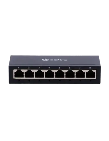Safire Switch de sobremesa - 8 puertos Gigabit - Velocidad 10/100/1000