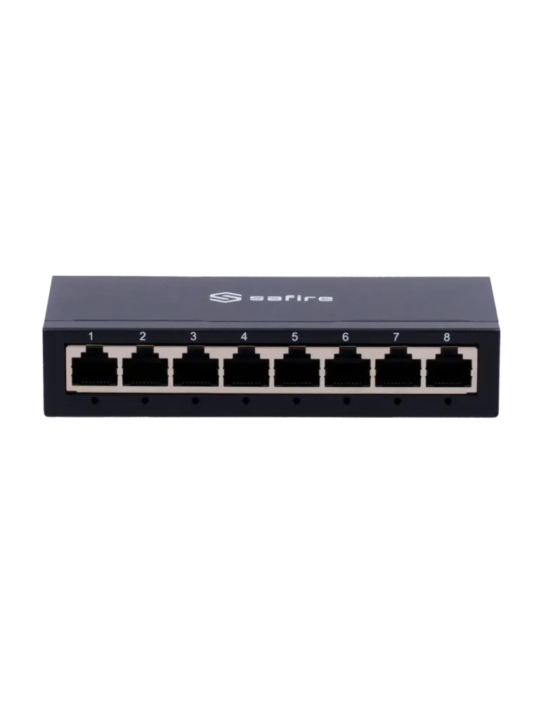 Safire Switch de sobremesa - 8 puertos Gigabit - Velocidad 10/100/1000