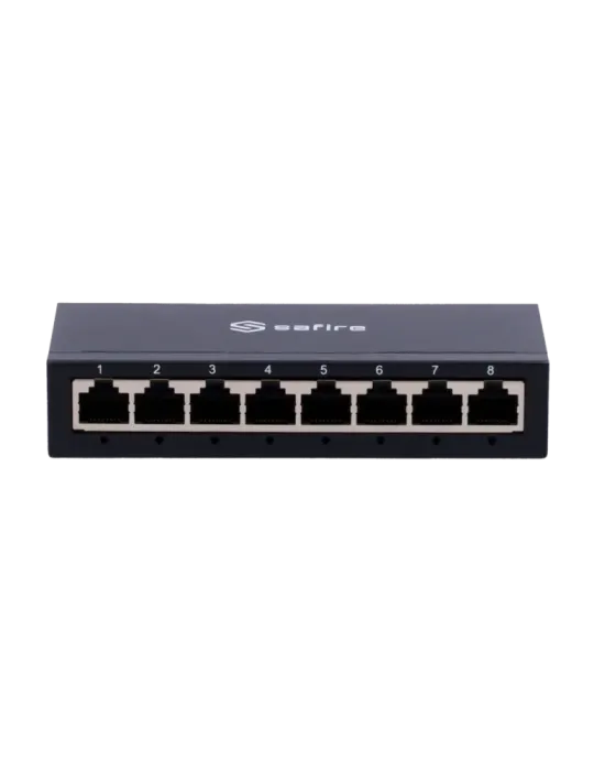 Safire Switch de sobremesa - 8 puertos Gigabit - Velocidad 10/100/1000
