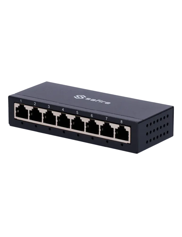 Safire Switch de sobremesa - 8 puertos Gigabit - Velocidad 10/100/1000