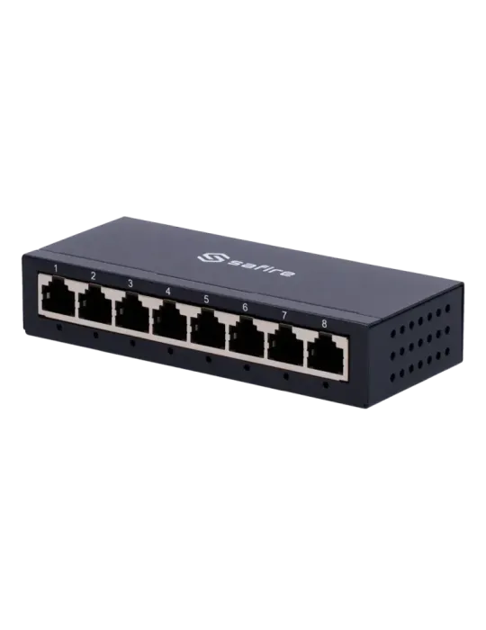 Safire Switch de sobremesa - 8 puertos Gigabit - Velocidad 10/100/1000