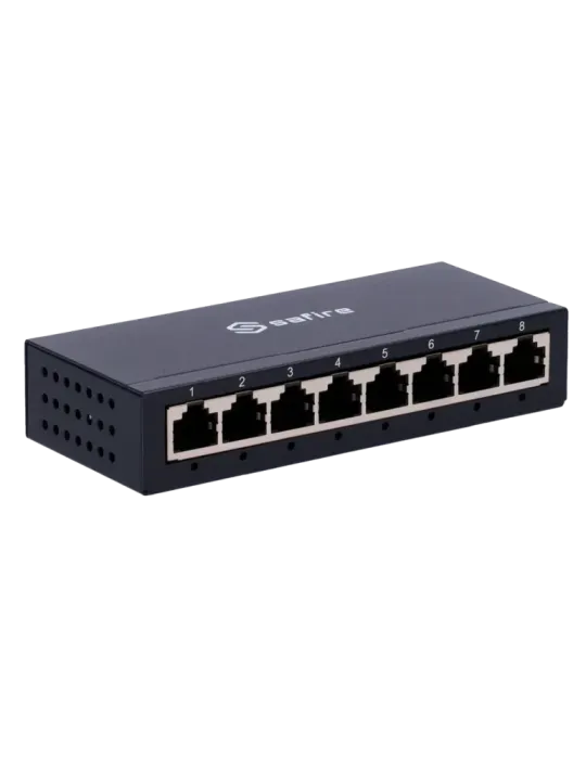 Safire Switch de sobremesa - 8 puertos Gigabit - Velocidad 10/100/1000