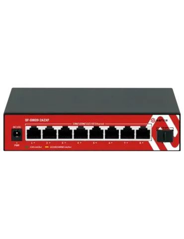 SAFIRE Switch Multigagibit 2,5Gbps - 8 puertos + 1 Uplink SFP 10G - Ve