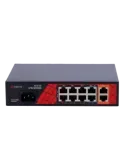 Safire Switch Hi-PoE - 8 puertos PoE + 2 Uplink RJ45 - Hibrido 8x10/10