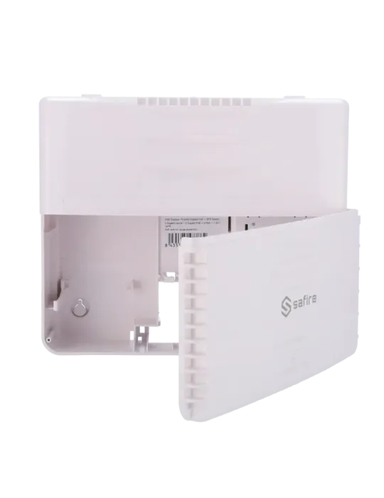 SAFIRE Switch PoE Exterior - 6 RJ45 PoE+ 2 RJ45 Hi-PoE 2 RJ45 Uplink 1