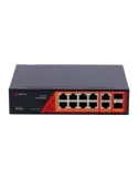 Safire Switch Hi-PoE - 8 puertos PoE + 2 SFP + 2 RJ45 - Velocidad de p