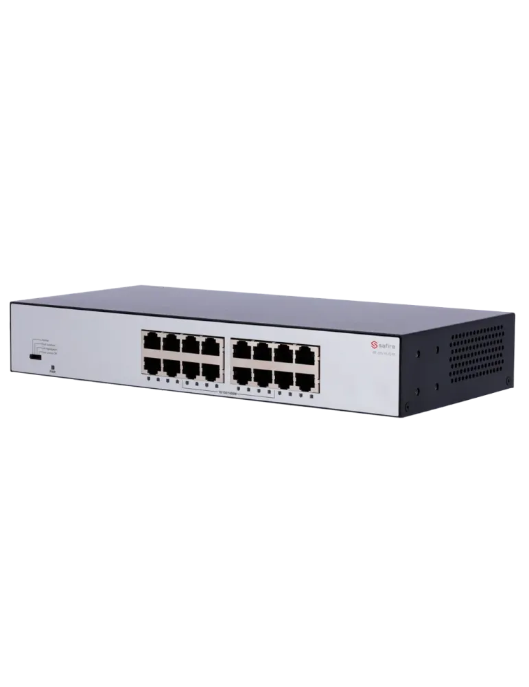 Safire Switch de sobremesa - 16 puertos Gigabit - Velocidad 10/100/100