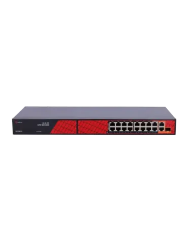 Safire Switch Hi-PoE - 16 Puertos PoE + 2 Uplink RJ45 + 1 Uplink SFP -
