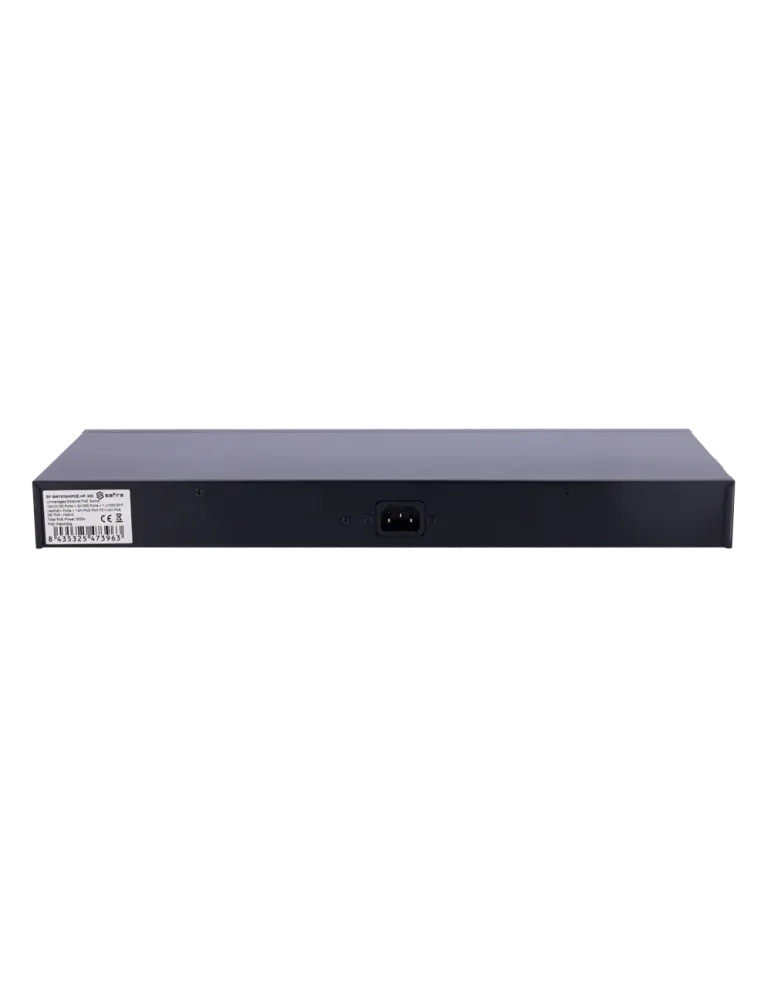 Safire Switch Hi-PoE - 16 Puertos PoE + 2 Uplink RJ45 + 1 Uplink SFP -