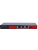 Safire Switch Hi-PoE - 16 puertos PoE + 2 SFP + 2 RJ45 - Velocidad de