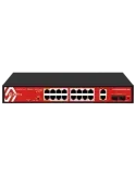 Safire Switch Hi-PoE - 16 puertos PoE + 2 SFP + 2 RJ45 - Velocidad de