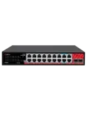 Safire Switch Hi-PoE - 16 puertos PoE + 2 SFP + 2 RJ45 - Velocidad de