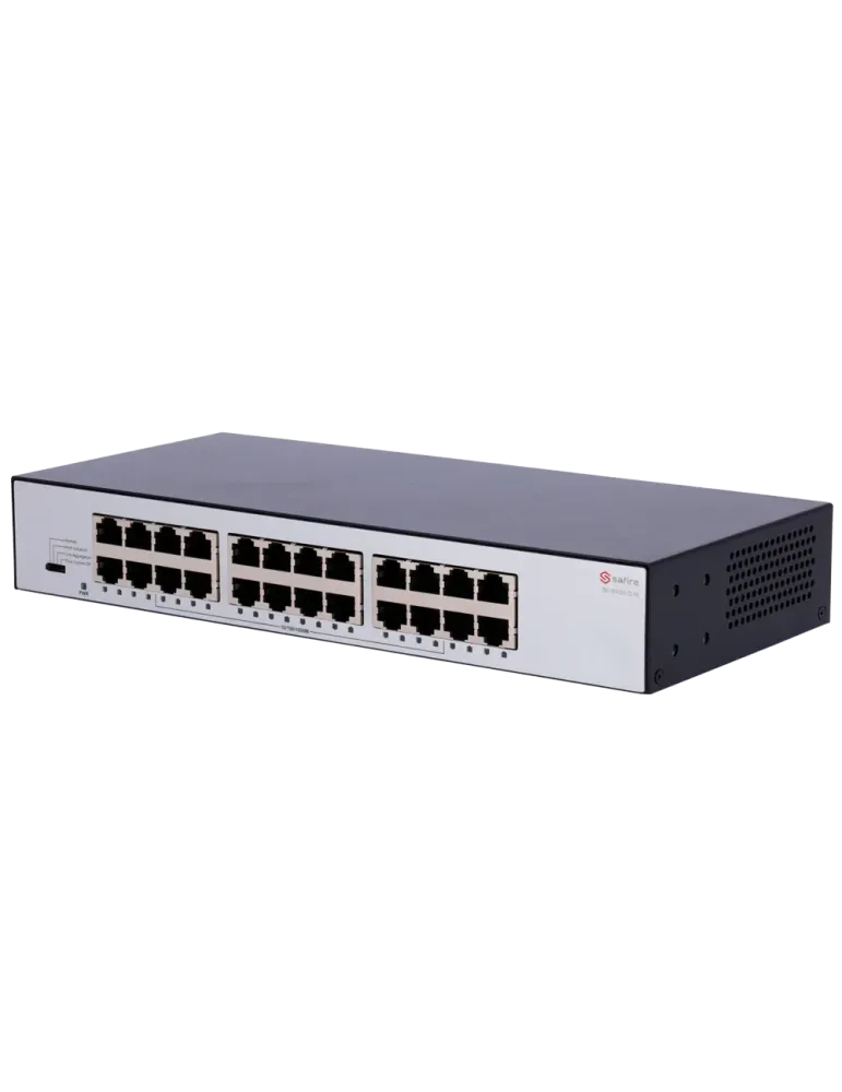 Safire Switch de sobremesa - 24 puertos Gigabit - Velocidad 10/100/100